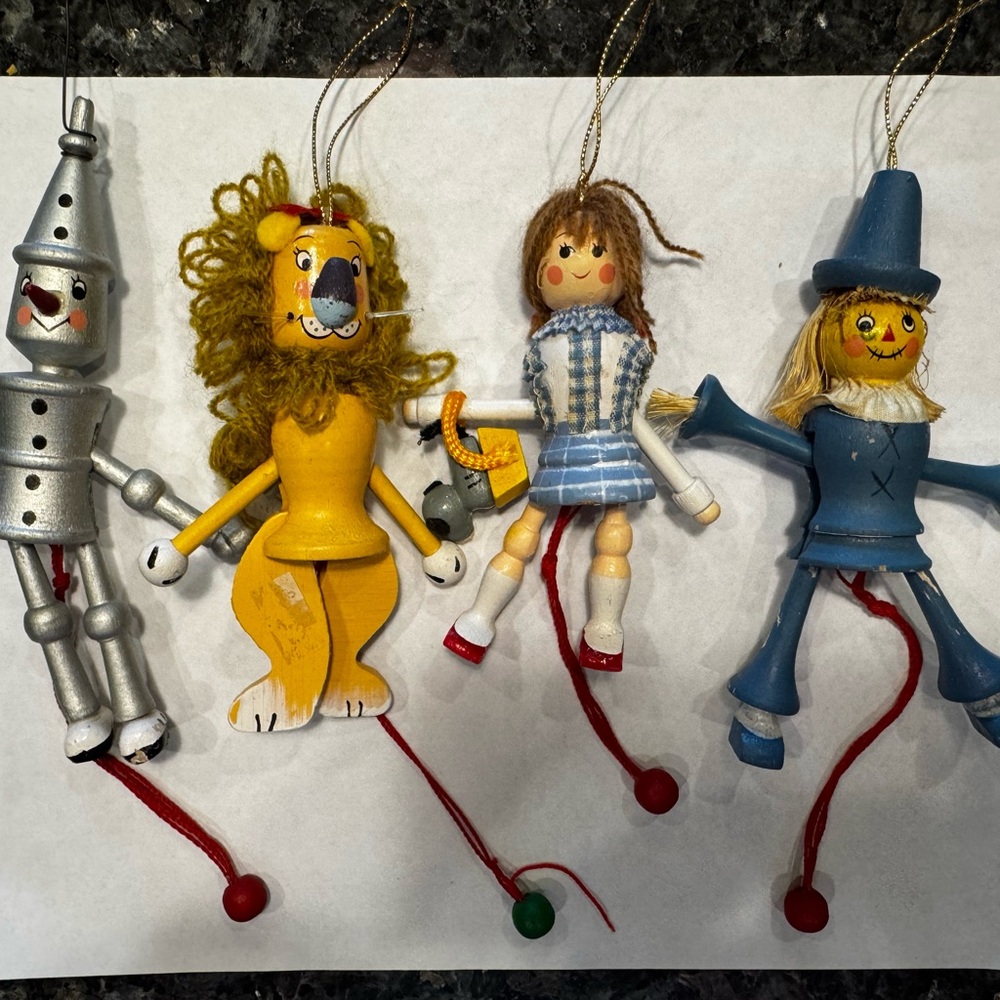 Wizard of Oz vintage ornaments